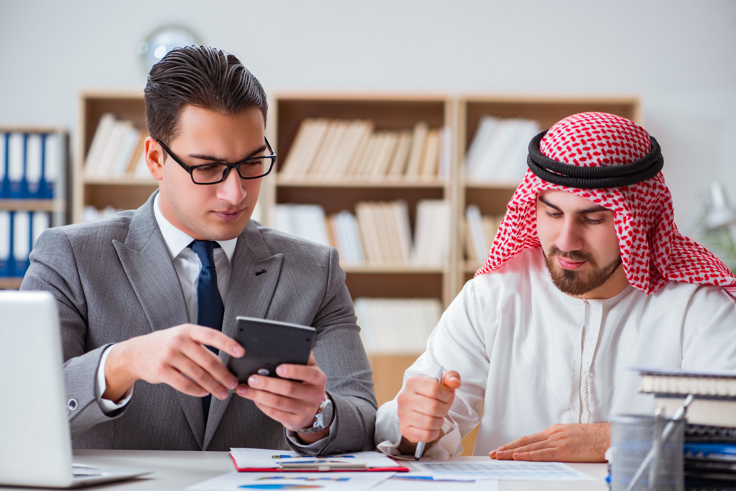 diverse business concept with arab businessman